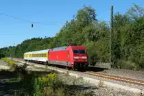 101 047 mit einem Messzug am 06.09.2011 unterwegs bei M�hren.