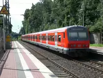 Ein S-Bahnsteuerwagen als S6 nach S-Bahnhof K�ln-Nippes im S-Bahnhof Essen-S�d.(3.7.2012) 

