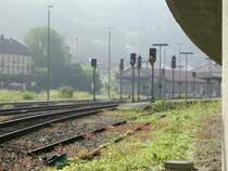 Der westliche Bahnhofsanblick von Waldshut (schon ESTW)