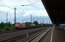 185 100-5 fuhr am 21.07.2012 mit einem Gterzug durch Hamm(Westfalen).