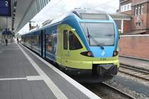 MÜNSTER, 21.07.2012, ET 004 der Westfalenbahn als RB 65 nach Rheine im Hauptbahnhof