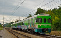 S 711-007 fhrt durch Maribor-Tabor Richtung Ormo. /12.7.2012