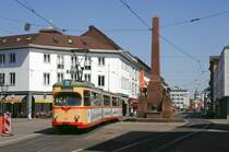 Karlsruhe Tw 212, Rondellplatz / Karl Friedrich Stra�e, 24.07.2012.