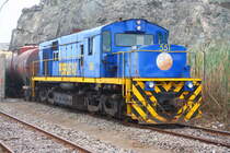 PeruRail - Mollendo : Ein Alco  Alligator versieht hier noch den Rangierdienst ! Es handelt sich um eine DL 543 , Baujahr 1961 , Fab.-Nr. 84041 mit einer Leistung von 2000 PS - 30.08.2011