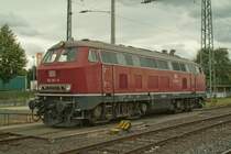 218 387 am 31.7.12 beim tanken im Neuwieder HBF.