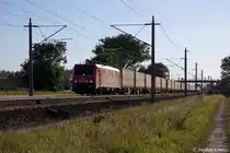 WLE 81 (189 801-4) WLE - Westf�lische Landes-Eisenbahn GmbH mit dem Warsteiner Bierzug nach Gro�beeren bei Rathenow und fuhr in Richtung Wustermark weiter. Netten Gru� zur�ck an den Tf! 01.08.2012