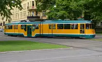 Stra�enbahn in Norrk�ping am 01.06.2012.