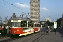 Frankfurt/Oder Tw 11, Bw 103, Heilbronner Stra�e / Platz der Republik, 11.10.1991.