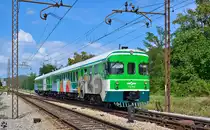 S� 711-016 f�hrt durch Maribor-Tabor Richtung Ormo�. /26.7.2012