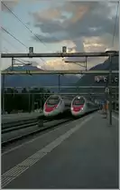 Pinocchio im Doppelpack: W�hrend der EC 41 in Visp ohne Halt Richtung Milano f�hrt, ist der EC 56 in den SBB Taktfahrplan integriert und nimmt in Visp Fahrg�ste Richtung Bern auf.
Visp, den 3. August 2012