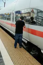 Psssst... ein Zugfl�sterer bei der Arbeit...