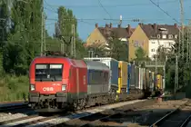1116 096 am 07.07.12 mir der RoLa nach Regensburg am Heimeranplatz/M�nchen