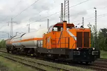 Northrail/BSM Revita Twin 1700 C'C' 241 007 mit drei Kesselwagen bei der Durchfahrt durch Ratingen-Lintorf.
Aufgenommen am 9.5.12.