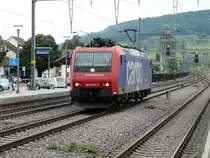 SBB - Lokzug 482 012-2 unterwegs in Sissach am 28.07.2012