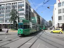 BVB Nr. 686 (Be 4/6S ''Guggumere'') am 30.7.2012 beim Aeschenplatz