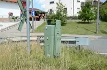 Wo sind denn die Schranken? Sie wurden wegen Gleisbauarbeiten vor�bergehend entfernt.