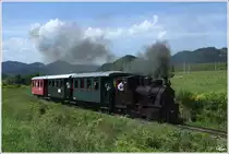 Bn2t  Christl  Hanomag BJ 1916 der Gurktalbahn beim Dampftag 2012, auf der Fahrt von P�ckstein Zwischenw�ssern nach Treibach Althofen.  
Hohenholz 7.8.2012