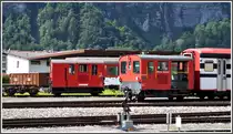 Tm 172 981-3 und Tm II 597 in Meiringen. (03.08.2012)