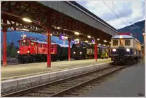 Wie in den guten alten Zeiten -  1245.518 + 78.618 + 4041.01 und ein Jenbacher B�ffel stehen im Bahnhof Selzthal.
11.8.2012