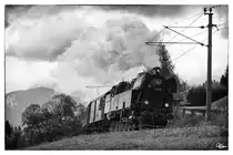 Impression von der Dampflok 78.618, welche mit dem Fotosonderzug 17254 von Hieflau nach Selzthal f�hrt. 
Frauenberg 11.8.2012