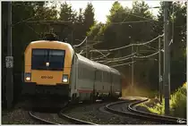 Gegenlichtaufnahme vom MAV Ochsen 470 007, welcher mit IC 530 von Villach nach Wien Meidling unterwegs war.
Zeltweg 8_2012