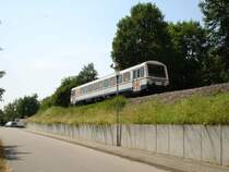 SWEG VS204 am 05.07.06 in Neckarbischofsheim Nord.
Aufnahme aus Richtung Bernaustraße.