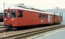 AAR (ex WSB)1000 mm ..Xe 4/4  6.. vor dem Depot im Aarau im Mai 1985