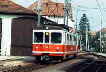 asm (ex SNB)1000 mm ..Be 4/4  86.. vor dem Depot im Wiedlisbach im Mai 1987