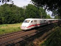 Der ICE Friedrichshafen (Hannover-Hamburg) wurde am 6.7.06 �ber Nienburg (Weser) umgeleitet.