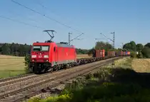 185-341 beim Haltepunkt Mausheim Richtung N�rnberg an der KBS 880 am 18.8.2012.