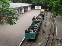 Am 21.07.2012 stand dieser Zug des Pei�nitzexpress im Bahnhof Pei�nitzbr�cke als ich dieses Bild von der Pei�nitzbr�cke aus aufgenommen habe.