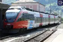 4024 040-0 bei der Ausfahrt aus dem Bahnhof M�rzzuschlag, aufgenommen am 19.Mai 2012.