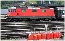 RheintalExpress mit Re 4/4 II 11218 in Landquart. (16.08.2012)