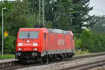 185 234-2 als Lz Richtung Plattling bei der Durchfahrt in Stra�kirchen, 16.08.2012