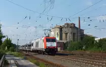 185 650-9 fuhr am 25.07.2012 mit einem Autozug durch Verden.