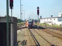 der erste Umstiegspunkt war Buchelohe. Hier die 642 587 bei der Au�fahrt nach F�ssen.