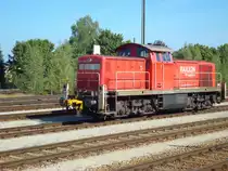 auf den G�tergleisen war eine 294 zu sehen.