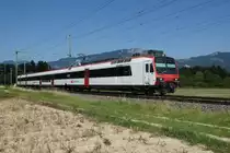 RBDe 560 257-8 erreicht am 18.7.12 Deitingen.
