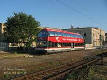 In Dessau startet im Sommer fast t�glich mehrmals ein Doppelstocktriebwagen ins W�rlitzer Gartenreich. Dort k�nnen Touristen u. Einheimische den sch�nen Landschaftspark erwandern. Die Stadtwerke Dessau betreiben den ehem. DB-Tw.