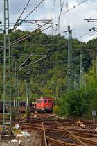 140 003-5 (ex E40 003) am 25.08.2012 in Betzdorf/Sieg, hier wird heute Lokpersonal geschult. Die Lok wurde 1957 bei Krauss-Maffei gebaut.