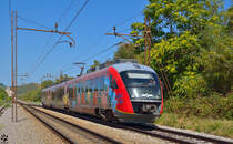 S� 312-140 f�hrt durch Maribor-Tabor Richtung Zidani Most. /23.8.2012