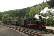 99 542 am 03.06.2012 im Bahnhof Schmalzgrube. 

