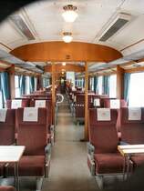 Auf der Mittlandlinjen werden diese 40 Jahre alten Waggons, ausgemustert von der SJ, eingesetzt. Alter schwedischer Bahnkomfort lebt auf