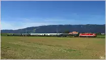 �sterreichrundfahrt NR II - �GEG 1110.522 f�hrt mit SD 17280 von Klagenfurt Hbf �ber den Semmering nach Wien Westbahnhof. 
Zeltweg 28.8.2012