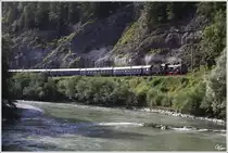 638.1301 f�hrt mit IGE Sdz 17204 von Selzthal durch das Ges�use und den Graben nach Linz.
Johnsbach 23.8.2012
