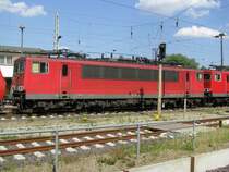 El-Lok BR 155 107-6 der  DB AG , Wismar Bf [26.07.2008]