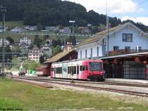 Be 2/6 2000 am 10.8.2012 im H�henkurort und Travys Endstation Sainte-Croix.