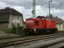 Neben dem alten Kleinbahnhof in Bergen/R�gen g�nnte sich 298 318,am 09.August 2012,eine kurze Pause.