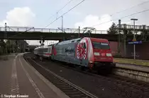 101 110-5  Eintracht Frankfurt  mit dem IC 2028 von N�rnberg Hbf nach Hamburg-Altona in Hamburg-Harburg. 31.08.2012
