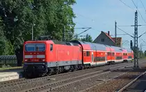 143 591 erreicht mit einer RB von Wittenberg nach Halle(S) am 01.09.12 Gr�fenhainichen.